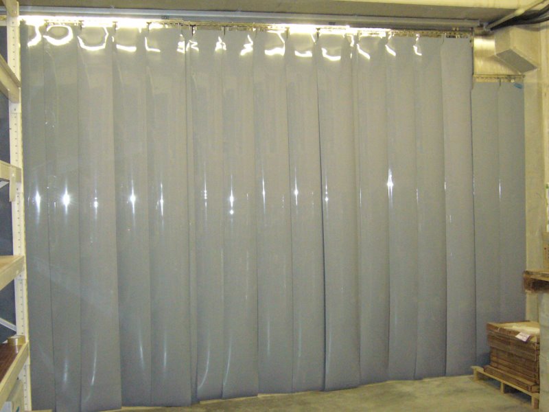 cortina de lamas PVC